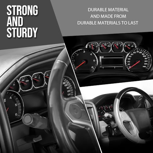 ALLGOOD Dashboard Cover Compatible with GMC Sierra 1500 2014-2016, 2018 Dash Cover Black
