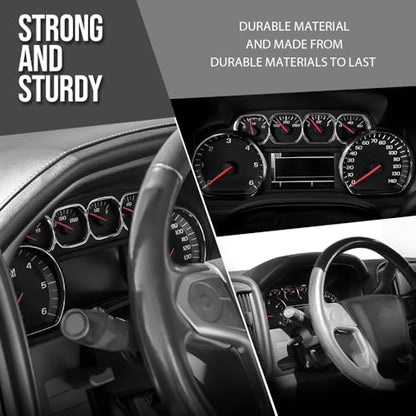 ALLGOOD Dashboard Cover Compatible with GMC Sierra 1500 2014-2016, 2018 Dash Cover Black