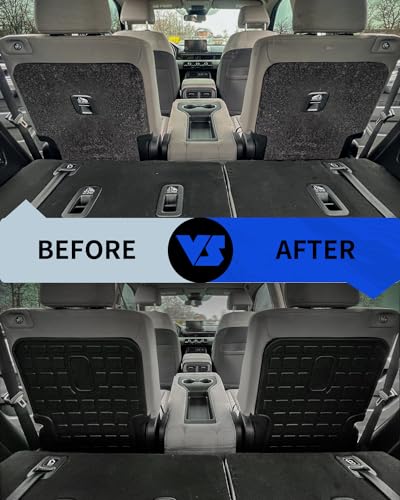 Rongtaod Back Seat Cover Protector Compatible with 2023 2024 2025 2026 Honda Pilot 7&8 Seats Back Seat Cover Kick Mats Trunk Mat Cargo Mat Cargo Liner Pilot Accessories (The 2nd Row Backrest Mats) - color: 23-26 2nd Row Kick Mats