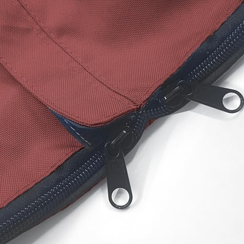SavvyCraft Waterproof Boat Steering Wheel Covers, Heavy Duty Solution-Dyed 600D Fade-Resistant UV Protection Sailboat Yacht Marine Steering Wheel Protector Case, Vecro and Zipper Closure Burgundy 36" - color: Burgundy, size: 36" Wheel Diameter