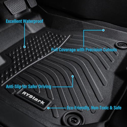 Compatible with Honda Odyssey 2005-2010 Floor Mats & Cargo Line with Backrest Mats,All Weather Protection TPE, Anti-Slip Floor Liner Compatible with Odyssey 05 06 2007 2008 2009 2010 Accessories - size: For Odyssey 2005-2010 Full Sets