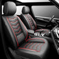 Fit Civic Car Seat Covers Compatible with Honda Civic 2001-2025 2026 -Premium Leather， Waterproof， All-Weather Seat Cushion Protecto&Airbag Compatible (2 Front Seat Red Line Black) - color: Front Pair 【 Red Line Black #02】, size: For Honda Civic 2001-2025