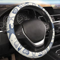 Car Steering Wheel Cover with Anti-Slip Lining, Universal 15 inch Wheel Cover, Fashion Car Interior Accessories for Women Men - Sea Starfish Shells - color: Sea Starfish Shells