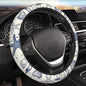Car Steering Wheel Cover with Anti-Slip Lining, Universal 15 inch Wheel Cover, Fashion Car Interior Accessories for Women Men - Sea Starfish Shells - color: Sea Starfish Shells