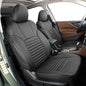 EKR Custom Fit CX5 Car Seat Covers for Select Mazda CX-5 Touring,Grand Touring,S Select,Carbon Turbo,2017-2025 Rear Row 40/60 Split W/Armrest - Leatherette (Black) - color: Leather (Black), size: 2017-2025 CX-5 Rear 40/60 Split W/Armrest