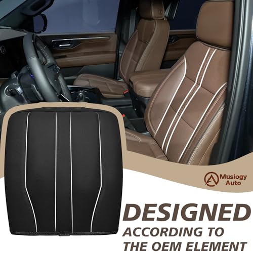 Center Console Armrest Cover Fit for Chevy Silverado GMC Sierra 2019-2026, GMC Yukon & Chevy Tahoe & Suburban 2021-2026 Accessories, Armrest Pad Console Lid Cushion Vegan Leather Regular Thick - size: 16) 25+ |Yukon&Tahoe&Suburban| Black, Regular