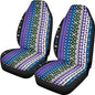 Baga Ethnic Striped Print Print Car Seat Covers for Women Men,Universal Auto Front Seats Protector Fits for Car,SUV Sedan,Truck - color: Baga Ethnic Striped Print 86