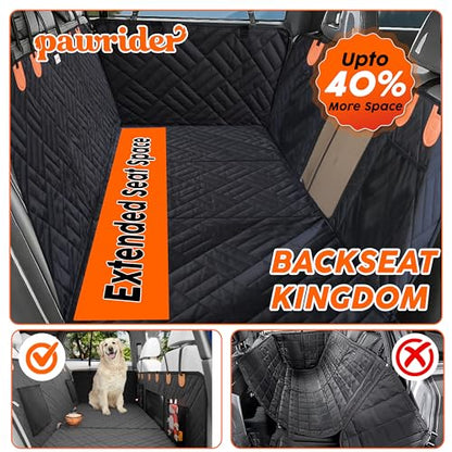 Back Seat Extender for Dogs Hard Bottom - Sturdy Dog Hammock for Car, Holds 400lbs Seat Cover for Dogs, with Seatbelt (No Foam) - color: No Foam