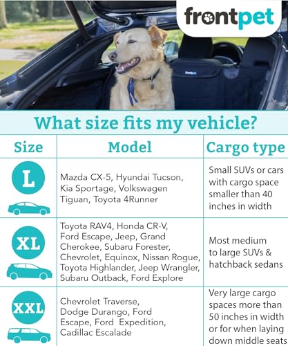 SUV Cargo Liner for Dogs - Water-Resistant Pet Trunk Cargo Cover Mat for SUVs and Sedans with Bumper Flap Protector, Trunk Cover, Non-Slip Liner, (35" X 40") Upgraded 2025 - color: Grey