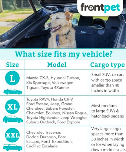 SUV Cargo Liner for Dogs - Water-Resistant Pet Trunk Cargo Cover Mat for SUVs and Sedans with Bumper Flap Protector, Trunk Cover, Non-Slip Liner, (35" X 40") Upgraded 2025 - color: Grey