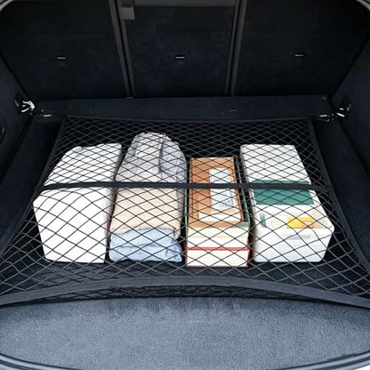 Cargo Net Suitable for Daily Light Loads of SUV Trucks,Mesh Organizer 4'x4' Stretches to 7'x7',Highly Elastic Truck Bed Net for Pickup Truck Bed - size: 4'x4'
