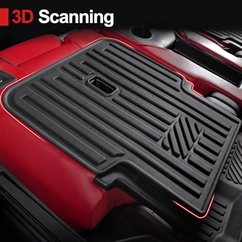 Backrest Mats for Acura MDX 2022-2026, All Weather TPE Black Second Row Seat Back Cover Mat Replacement for Honda Pilot 2023-2026 - color: Second Row Backrest Mat
