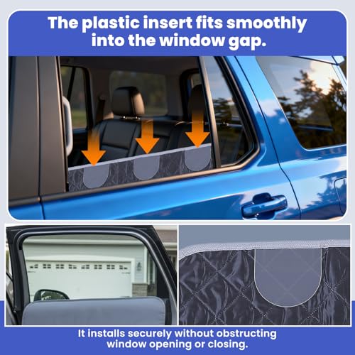 Car Door Protector for Dogs, 31.5 × 27.6 in Anti Scratch 600D Oxford Fabric, Door Protector from Dog Scratching, Door Guards for Cars, Compatible with SUV Pickup Trucks (Gray)