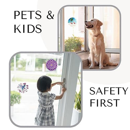 Screen Door Magnets Double Sided – Keep People, Kids, and Dogs from Running into The Screen Door - Robbins Aria Dog Paw - color: Dog Paw