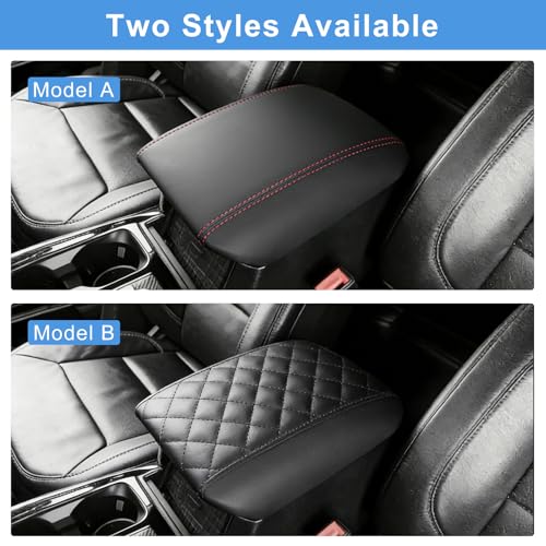 for 2020-2024 2025 2026 Ford Explorer Center Console Cover for 2020-2026 Ford Explorer XLT/Limited/ST/ST-Line/Timberline/Tremor/Platinum/King Ranch Accessories, Middle Console Armrest Cover - style: Style B