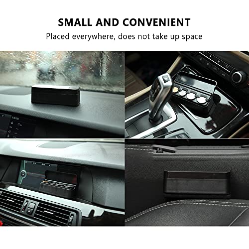 Compact Coin Holder for Car - 4 Compartment&Automatically Holds Coins Coin Organizer(1 Dollar,Quarter,Dimes) - Universal Center Console Coin Case for Car Taxi SUV Truck
