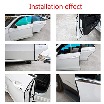 ESUPPORT 16ft 5M U Shape Car Door Moulding Rubber Scratch Protector Strip Edge Guard Trim Seal Red - color: Red