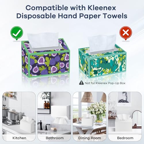 Acrylic Hand Towel Box Cover Compatible with Kleenex Disposable Hand Towels Wall-Mounted Paper Towel Dispenser Suitable for Tabletop, Bathroom, Car, and Office Use Valentine's Day Gifts (White) - color: White