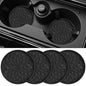 Car Coasters for Cup Holders [4 Pack] - 2.75In Silicone Auto Mug Mats - Universal Non-Slip Recessed Car Interior AccessoriesBlack - color: 4 Pack-black