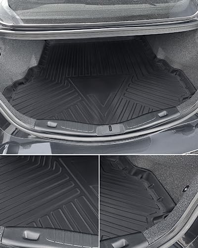 BAMACAR Floor Mats & Cargo Liner for Ford Fusion 2020 2019 2018 2017 (Not Hybrid), All-Weather 1st & 2nd Row Carpets Trunk Mat for Ford Fusion 2017-2020 Car Accessories