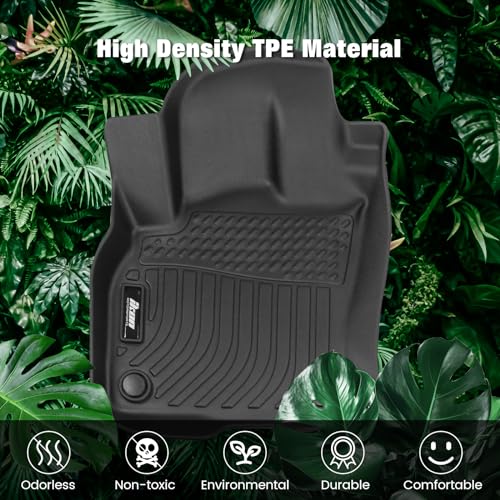 FREEMOTOR802 All Weather Car Floor Mats Fits 2019-2025 Audi Q3, 3D Molded Black TPE Custom Carpets Liner Protector Cover Pad 1st 2nd Row Front Rear Protection 3PCS