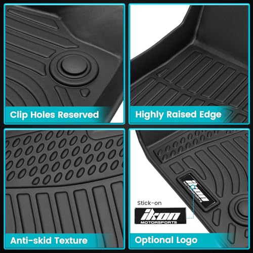 FREEMOTOR802 Compatible with 2011-2017 BMW X3 F25 2015-2018 X4 F26 Floor Mats, Black 3D Molded Carpets Liner 1st 2nd Row Front Rear Protection 3PC TPE Thermo Plastic Elastomer All Weather Protector - size: For BMW X3 F25 2011-2017 & BMW X4 F26 2015-2018