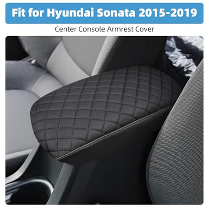 Center Console Armrest Cover for Hyundai Sonata 2015 2016 2017 2018 2019 Fully Covered Anti-Scratch Protector Interior Accessories - size: Compatible with Sonata 2015-2019