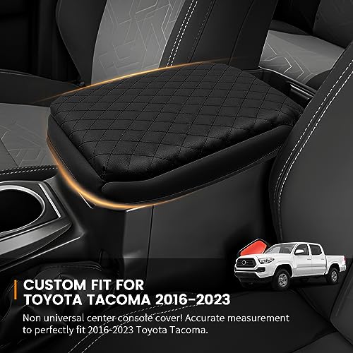 Custom Fit for Center Console Cover Toyota Tacoma 2016-2023 Armrest Cover Center Console Pad Interior Accessories Car Armrest Seat Box Cover Protector - size: Toyota Tacoma 2016-2023