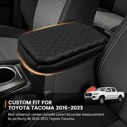 Custom Fit for Center Console Cover Toyota Tacoma 2016-2023 Armrest Cover Center Console Pad Interior Accessories Car Armrest Seat Box Cover Protector - size: Toyota Tacoma 2016-2023