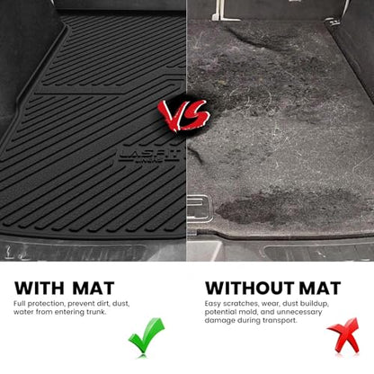 LASFIT Cargo Mat for Honda Passport 2025 2024 2023 2022 2021 2020 2019, All Weather Custom Fit TPE Trunk Mat Trunk Tray Cargo Tray, Black - style: 5）For Honda Passport | 2019-2025 | Trunk Mat