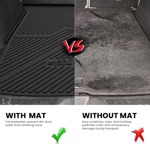 LASFIT Cargo Mat for Honda Passport 2025 2024 2023 2022 2021 2020 2019, All Weather Custom Fit TPE Trunk Mat Trunk Tray Cargo Tray, Black - style: 5）For Honda Passport | 2019-2025 | Trunk Mat