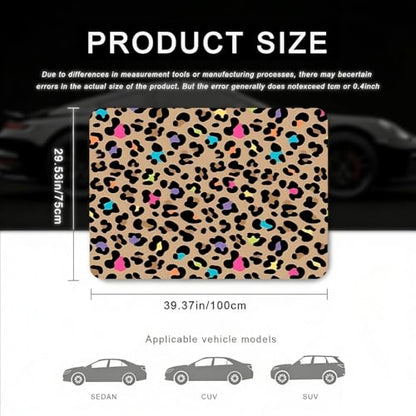 Car Trunk Mat - Universal Size 29" x 39", Leopard Print Pattern Cargo Liner, Car Accessory for SUVs/Sedan/Wagons, Durable Protective Mat, Trunk Liner for Families/Travel Enthusiasts - style: Leopard Print-0
