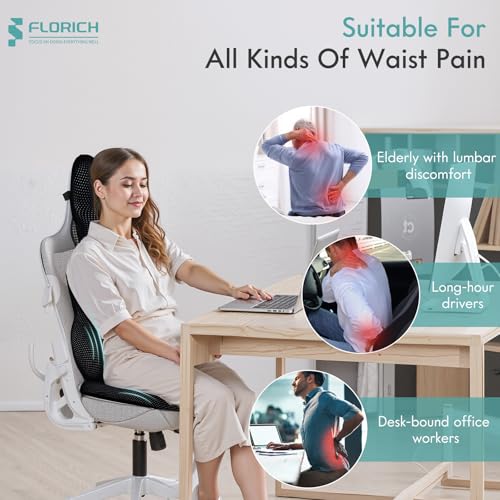 Car Seat Cushion and Lumbar Support Pillow for Office Chair Car, Neck Headrest Pillow, Ergonomic Memory Foam, Pressure-Relieving Back Support for Car, Office Chair & Wheelchair – Black - color: Black, size: Seat Cushion&Lumbar Pillow&Headrest Pillow