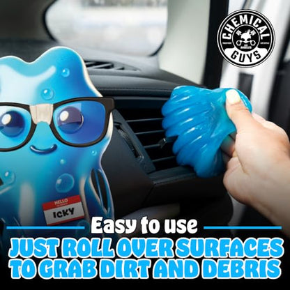Chemical Guys Car Cleaning Kit Interior 9-Piece - Total Interior Cleaner, Sticky Icky Green Apple & Strawberry Detailing Gel, 3 Detailing Brushes, 3 Towels, Safe for Cars, Trucks, SUVs & More - style: KIT