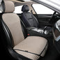Breathable Car Seat Cover,Luxury Front Seat Cover,Durable and Non Slip,Polyester Silk Material, Universal Car Seat Cushion,Suitable for All Seasons,Airbag Compatible (Beige，1PC) - color: Beige-Front-1pc