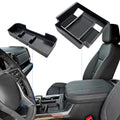 2PCS Center Console Organizer tray and Armrest Storage for 2023-2026 Chevy Silverado/GMC Sierra 1500 Accessories, 2024-2026 Silverado/Sierra 2500HD 3500HD(Only Fit Console with Bucket Seat) - style: 22-26 Silverado1500&24-26 2500HD/3500HD