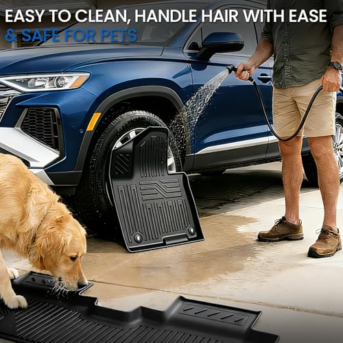 Floor Mats Set for Hyundai Tucson 2022-2025 2026 Gasoline Version (Not fit Hybrid), All Weather TPE Cargo Liner Backrest Mat Trunk Mat Door Sill Guards Accessories