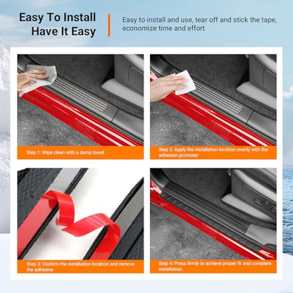 powoq 8Pcs Door Sill Protectors Compatible with 2019-2026 Dodge Ram 1500 Door Sill Guard Threshold Protector Entry Guard Replacement for 2019-2026 Dodge Ram 1500 Accessories - size: Compatible with 2019-2026 Dodge Ram 1500