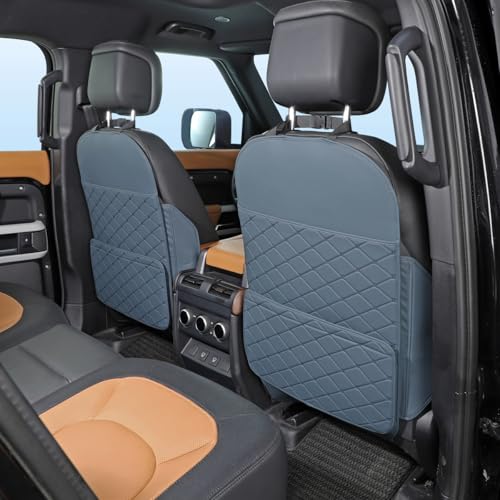 TAIKOO Seat Back Protector,Shields Seat Backs From Kicks and Adds Storage | Keeps seat backs looking new for a long time. Easy to install and clean. 2-piece set - color: Blue