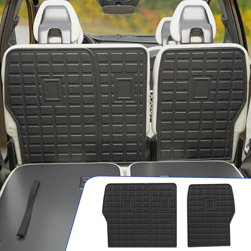 Rongtaod Back Seat Protector Compatible with 2021-2025 2026 Kia Sorento 6&7 Seats Back Seat Cover Kick Mats Cargo Liner Trunk Mat TPE All Weather 2024 Sorento Accessories (2nd Row Backrest Mat) - color: 2nd Row Backrest Mat