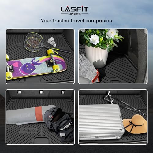 LASFIT Cargo Liner for Acura RDX 2019-2026 Cargo Mat All Weather TPE Trunk Floor Mat Custom Fit for Acura RDX Cargo Tray Non-Slip Rear Trunk Liner, Black - size: 2019-2026 | For Acura Rdx | Cargo Mat