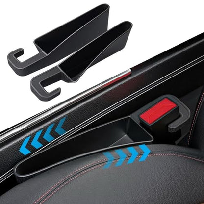 2 Pack Car Seat Gap Filler Organizer Universal Car Gap Seat Filler for Cars & SUVs，Space-Saving Car Organizer Storage Box，Prevents Item Drops，Car Seat Gap Filler for Clutter-Free Interior