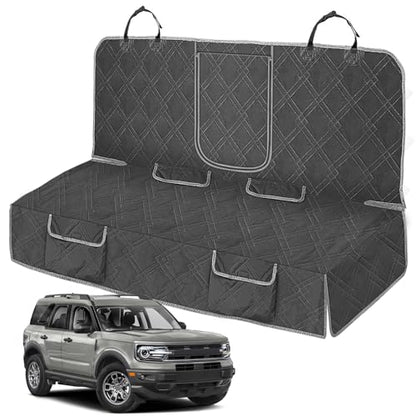 Dog Car Seat Cover Compatible with 2021-2025 Ford Bronco Sport, Waterproof Pet Bench Seat Cover for Back Seat, 600D Heavy Duty Scratch Proof Nonslip Truck Seat Covers for Dogs - size: 2021-2025 Bronco Sport