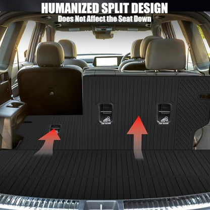 Floor mats & Trunk Mat & Backrest Mat Fit for 2025 2026 Chevy Equinox Fuel (Non EV)/GMC Terrain Cargo Mat All Weather TPE Protection Waterproof Floor Liners 2025 Equinox Accessories,Black - size: Full Set Mats for 2025 2026 Equinox