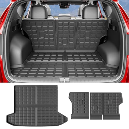 Cargo Liner Compatible with 2022-2026 Tucson Cargo Liner Backrest Mat TPE Back Seat Protector Replacement for 2022 2023 2024 2025 2026 Tucson Accessories (Rear Trunk Mat+Rear Backrest Mat) - color: Rear Trunk Mat+Rear Backrest Mat