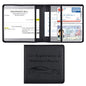 Car Registration and Insurance Holder, Vehicle Glove Box Car Organizer Men Women Wallet Accessories Case for Cards, Essential Document, Driver License, Black - color: Black