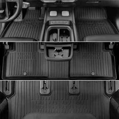 Floor Mats for Kia Telluride 2027, All Weather Floor Mats Trunk Cargo Liner with Backrest Protectors Accessories, Full Coverage Set (Fit 7 Sests) - size: For Kia Telluride | 2027