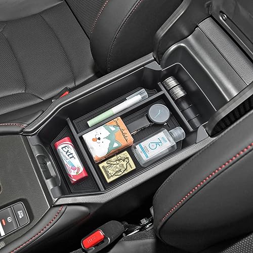 PIMCAR Center Console Organizer for 2023-2025 2026 Honda Accord 11th Gen Durable ABS Plastic Armrest Storage Tray-Black Liner Trim Accessories - color: 2023-2026 Accord Black