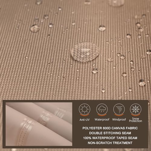 ULTCOVER Waterproof Outdoor Deep Seat Sofa Bench Cover 76W x 40D x 35H inch Patio Furniture Couch Cover