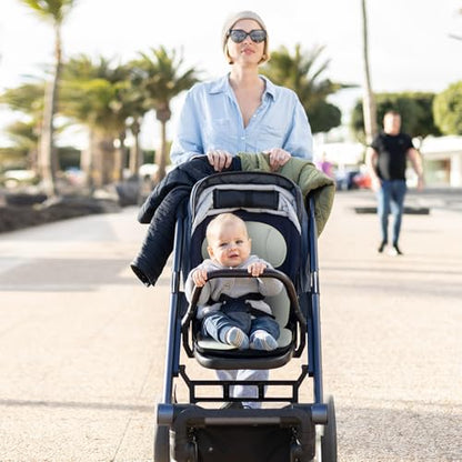 Momcozy Stroller Cooling Pad | Universal Soft Cooler Pad, Breathable & Adjustable Seat Liner | Detachable 2-Piece Cooling Cushion | Fits Strollers, Crib, High Chair, Swing - color: Light Gray